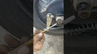 How to do electric scooter rear brake adjustment#shortvideo #brakesystem