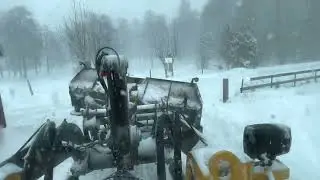 Timelapse #1, Volvo L35G plowing much snow in Sweden