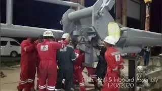 Marine loading arm major overhaul 2020 - Riser, heel and inboard assembly 17.08.2020