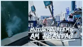 WEIßER RAUCH! MOTORPROBLEME am KRANTAG, aber die MEERA ist endlich wieder im WASSER #sailingmeera