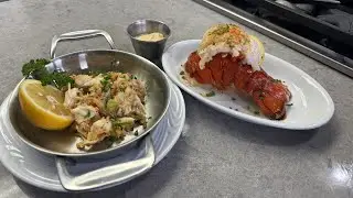In the Kitchen: Butter Based Lobster Tail and Crab Cakes