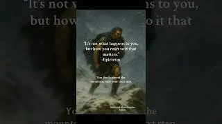 You don&rsquo;t control the storm. Only your next step. #stoicism #epictetus #stoicmindset #rise #fyp