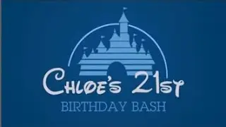 21st birthday photo video slideshow presentation | 21st birthday slideshow Disney Castle opening