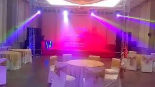 best dj setup for corporate party in banquet halls with sharpy light effect 09891478880