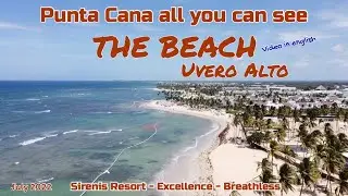 Punta Cana all you can see, Flying the Drone over the Beach to check out the Seagrass