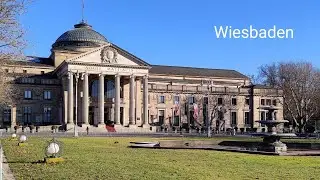 Wiesbaden, Germany. One of the richest cities in Germany. 2025. 4K video. Travel to Europe.