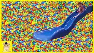 Крытая игровая площадка для детей и палец Семья Play Slide Радуга цвета Шары | MariAndKids Toys