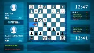Chess Game Analysis: Ph sico - Guest40893958 : 0-1 (By ChessFriends.com)