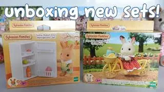 new Sylvanian Families unboxing! Cycling Ride and Sunny Rabbit Boy's Refrigerator 2024 sets