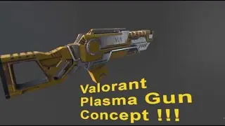 3D Modeling and Texturing Workflow - Valorant Gun Concept