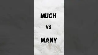 Much vs Many &ndash; What&rsquo;s the Difference? | Grammar in 60 Seconds
