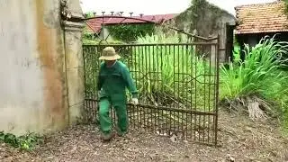 Clean Up Abandoned House Cursed by Giant Python - Brave Hunter Faces Giant Python With Chainsaw!