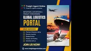 🌐 Globally connected logistics industry. Join NOW!  Freight Agent Online