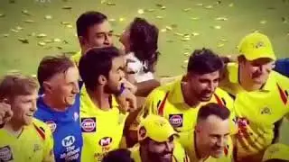Dhoni ,and Ziva Dhoni Csk celebration 2018.