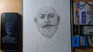 Sketch of Chhatrapati Shivaji Maharaj step by step tutorial part-2.