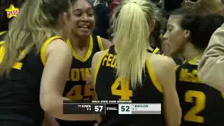 No. 19 Iowa rallies to top No. 7 Baylor 57-52 at Disney, on Ava Heiden's 18 points, 11 rebounds