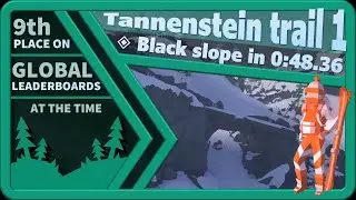 Tannenstein trail 1 black slope in 0:48.36 | Lonely Mountains: Snow Riders Speedrun