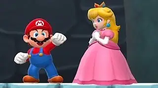 Прохождение Super Mario Run 100%, часть 6 &mdash; Мир 6: все розовые, фиолетовые и чёрные монеты (геймплей на iPad)