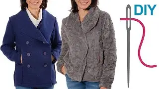 Jacke mit Futter nähen für Fortgeschrittene, Damen & Kids – Fellimitat Fake Fur nähen, Daphne