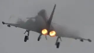4Kᵁᴴᴰ SPANISH EUROFIGHTER TYPHOON ROCKS THE SKY @ DANISH AIRSHOW AALBORG 2018