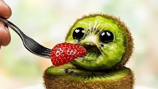 What If Food Could Talk 🥯✨ ASMR 🍓 I Found Tiny Living Food Babies & Fed Them! Ultra Realistic Eating