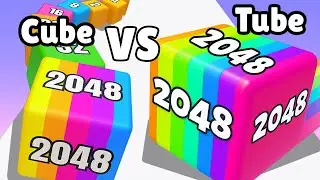 Прохождение Jelly Cube Run 2048 против Jelly Tube Run &ndash; Ultimate Jelly Challenge! Android, iOS