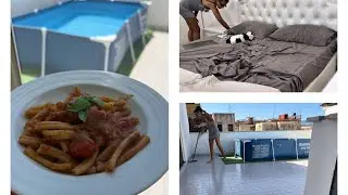 Routine di pulizie in una bella giornata di sole | Pesto di melanzane buonissimo