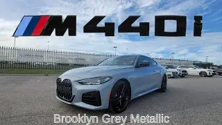 НОВИНКА! BMW M440i xDrive Coupe 2022 года, цвет &laquo;серый Бруклин, красный Такора&raquo;