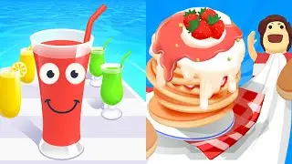 Juice Run VS Pancake Run - SpeedRun Gameplay Android, iOS K8G4W2I9L3W8
