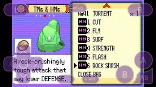 Forgetting HM moves in Pokemon Emerald