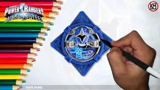 POWER RANGERS NINJA STEEL - Cara menggambar Dx ninninger shuriken sentai Blue Ninja Power Star