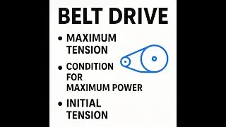 BME MAXIMUM TENSION INITIAL TENSION , CONDITION FOR MAXIMUM POWER | By Suraj Gupta