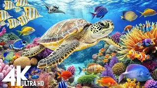 Under Red Sea 4K -Beautiful Coral Reef Fish in Aquarium, Sea Animals for Relaxation,4K Video UHD #17