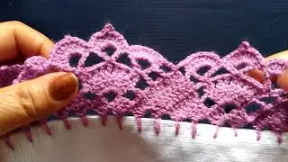 Realiza esta puntilla num 625, para servilletas muy fácil de tejer.#crochet #tejidos #servilletas