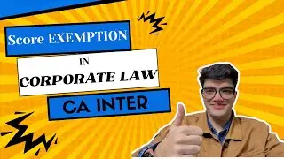 How to Score Exemption in Law | ICAI Strategy That Actually Works | Akshat Sharma