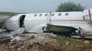 من مطار فاس سايس سقوط طائرة خاصة وإصابة طاقمها