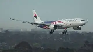 MALAYSIA AIRLINES A330 NEO LANDING RWY34 MELBOURNE YMML🛬🛬🛬🛬🛬🛬🛬🦅