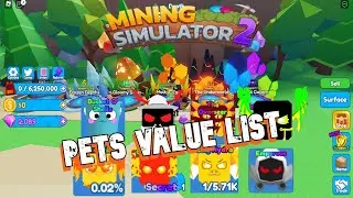 Mining Simulator 2 value list 20 jul 2022 | Roblox Mining Simulator 2
