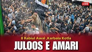 🔴Live 8 Rabi ul-Awwal | Juloos e Amari | Kotla Karbala MayurVihar ph-1 | Molana Kalbe Rushaid Rizvi