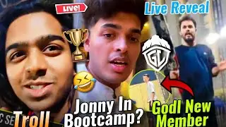 Live Reveal Godl New Member 💛✅ • Godl Going Krafton Event 😳 Amar Trolling Spower 😅🏆 Jonny & Godz🔜