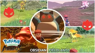 All Early Alpha Pok&eacute;mon in Obsidian Fieldlands - Pok&eacute;mon Legends Arceus