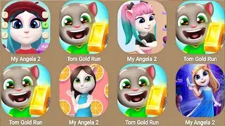 My Talking Angela 2 vs Tom Gold Run Discover fun shrimp games...