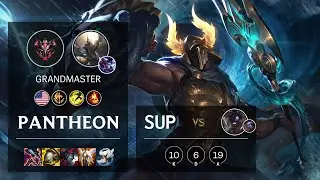 Pantheon Support vs Alistar - NA Grandmaster Patch 11.2