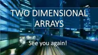 Core Java 27  Two Dimensional Arrays
