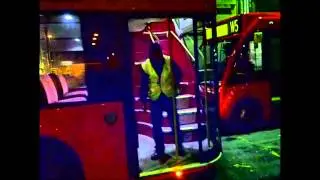 New Bus for London (NB4L) (LT1) Rear Door opening at Ash Grove Bus Depot