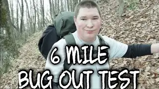Bug Out Test 2024- 6 Miles In The Cold