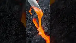 Knife vs Lava 🔥❄️ | Hyperreal 8K ASMR Loop