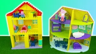 Peppa Wutz Unboxing: Семейный дом Peppa Pig DUPLO Lego Construction Set & Peppas Family Home