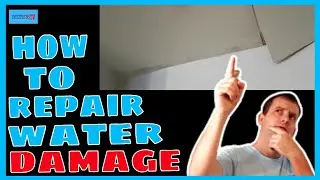 How to repair water damage. Stain blocking water stains.