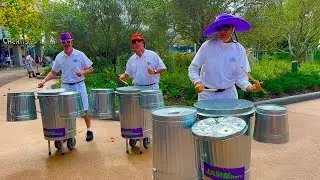 JAMMitors Trash Can Musical Group at Epcot - Full Show - Walt Disney World